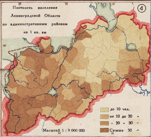 Карта плотности населения санкт петербурга