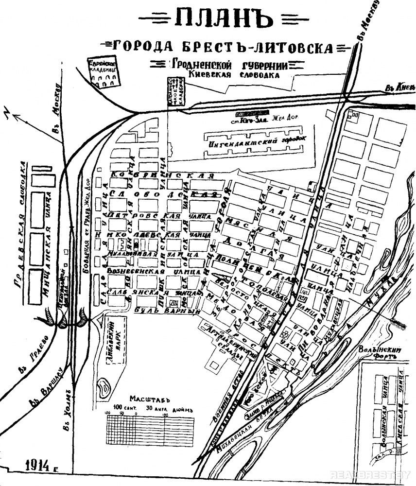 Брест карта города