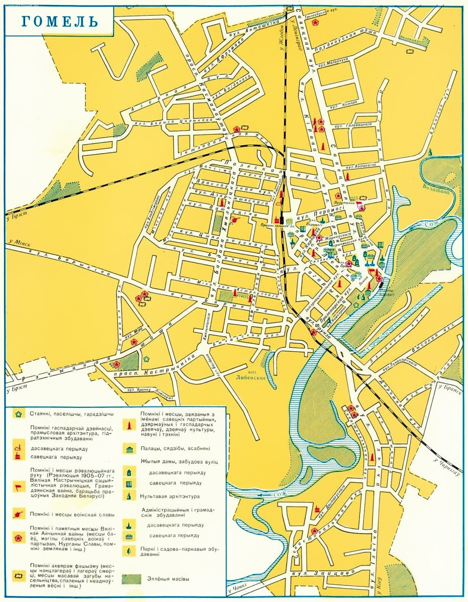 Карта гомель с магазинами