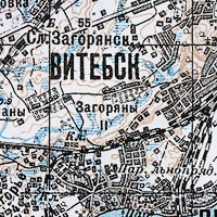 Карта двухверстка юга псковской области