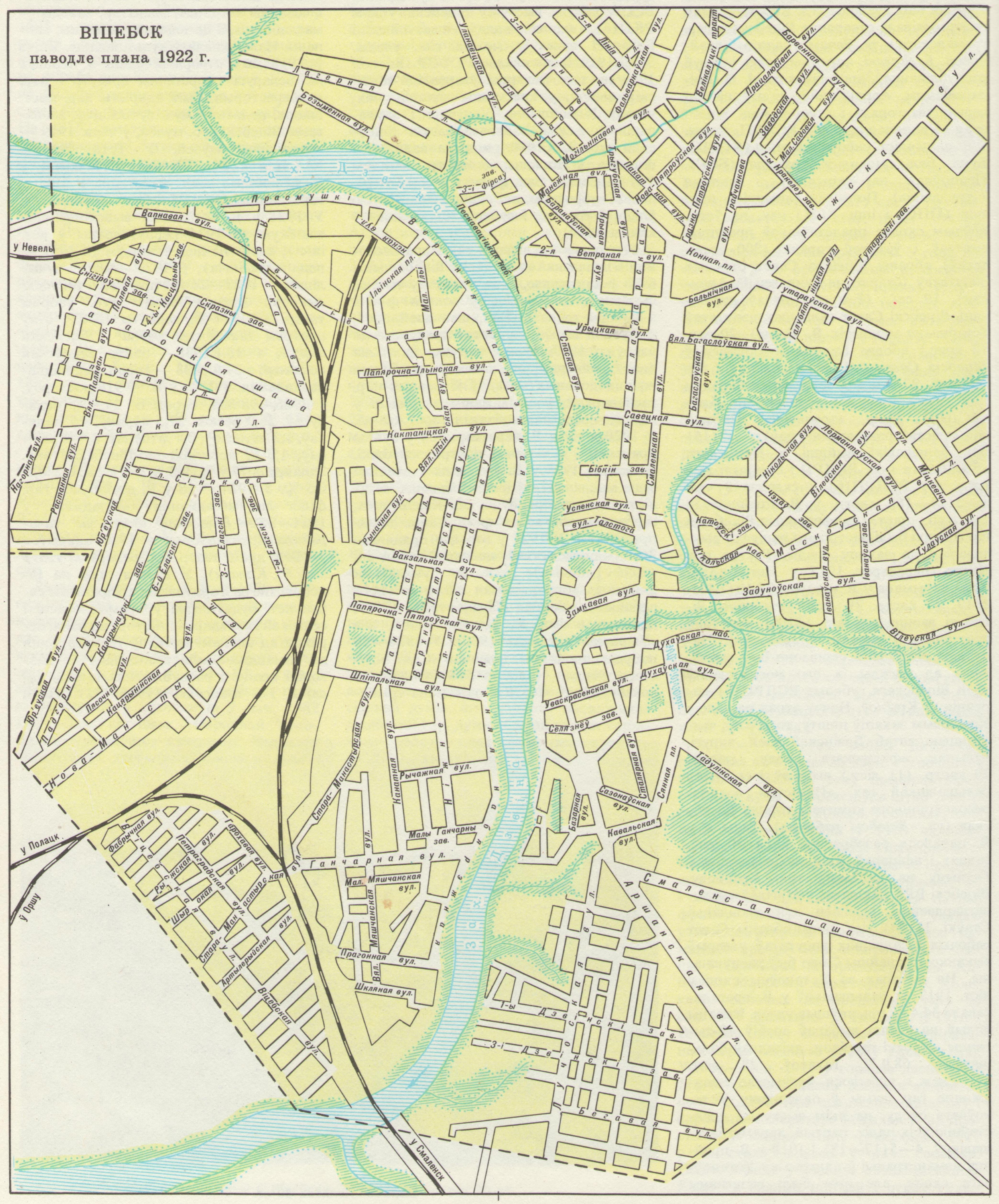 Карта витебск 1 пролетарская