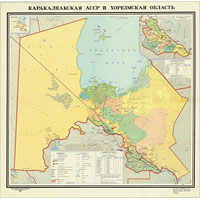 Республика каракалпакстан карта