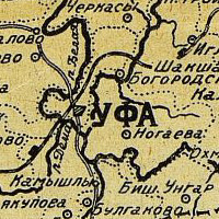 Карта башкирской асср 1953 года