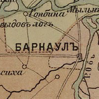 Старая карта барнаула