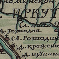 Карта иркутской губернии 1797 года