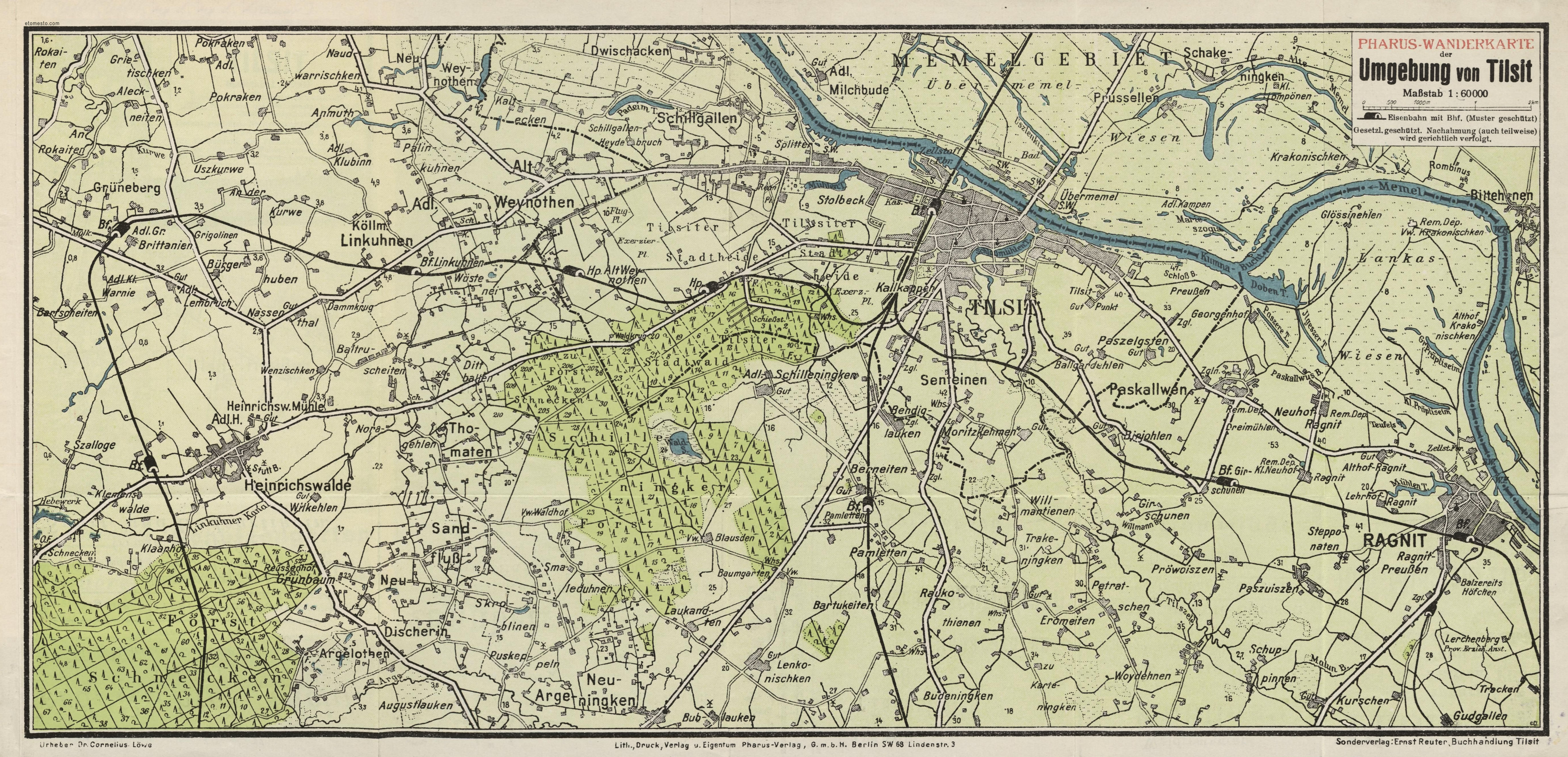 Карта тильзита до 1945