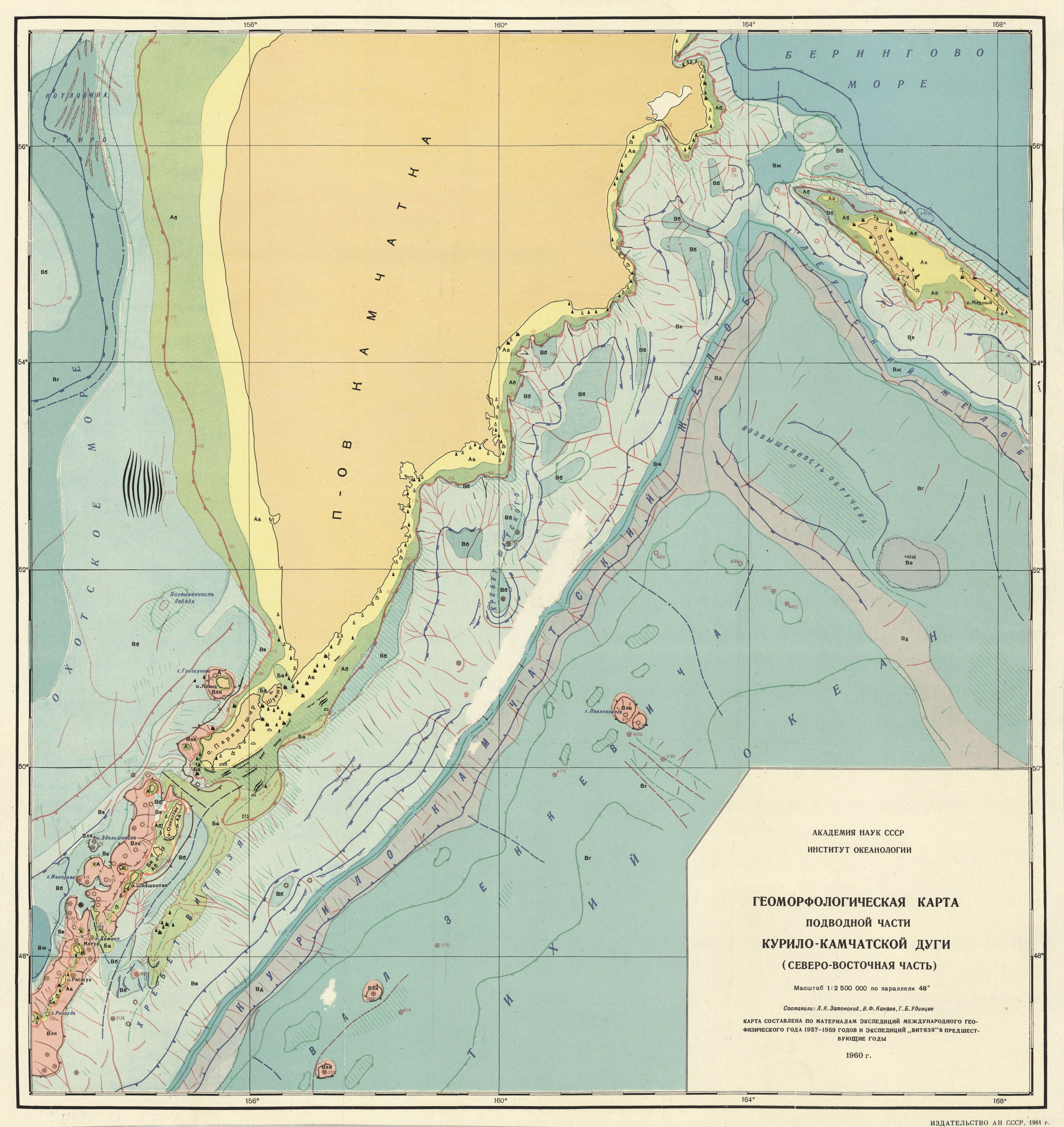 охотское море карта