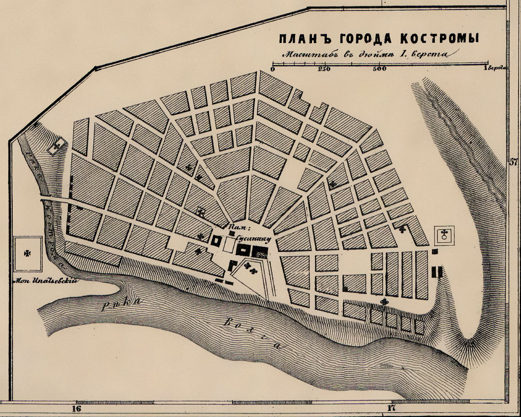 Кострома схема города