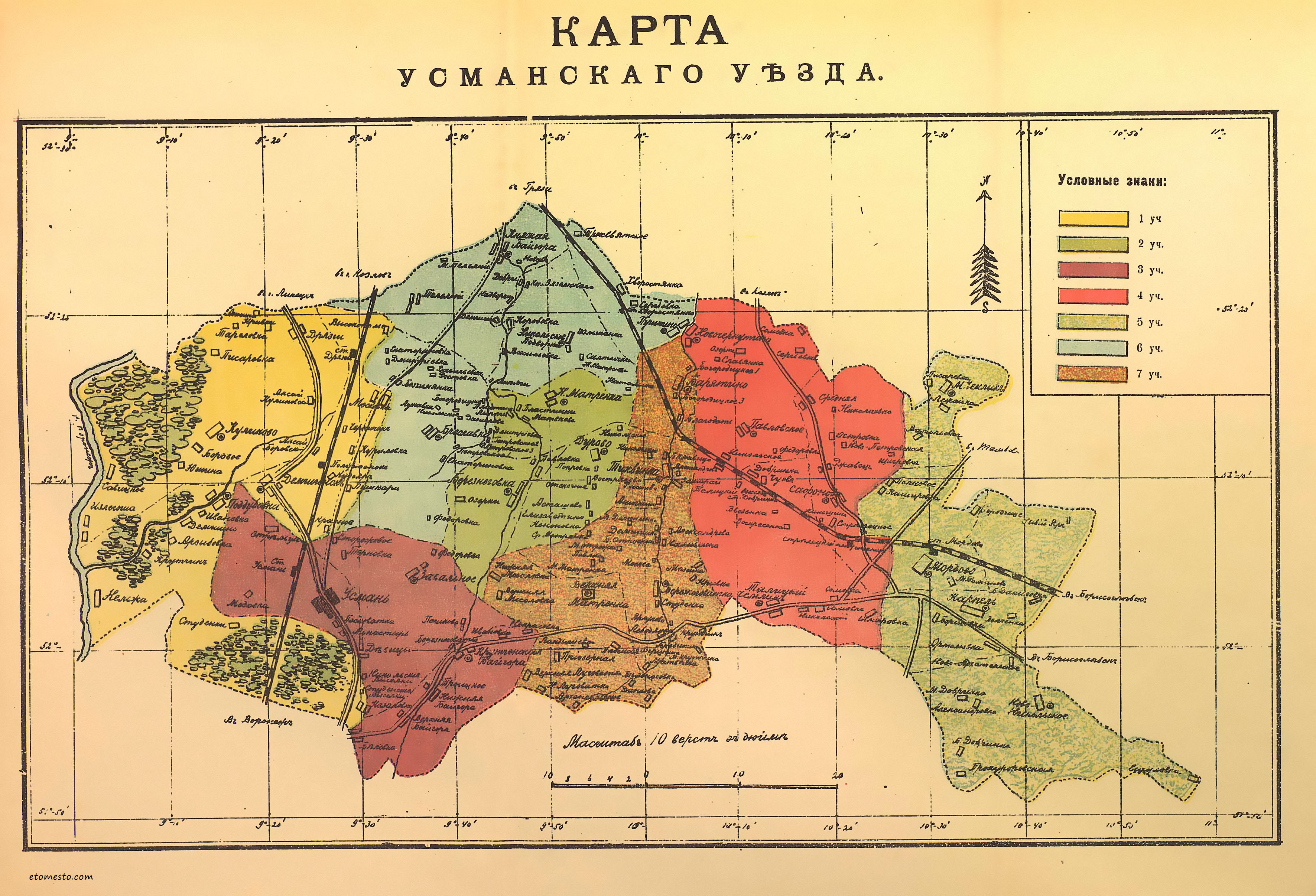 Карта тамбовской губернии до 1917 года и сейчас