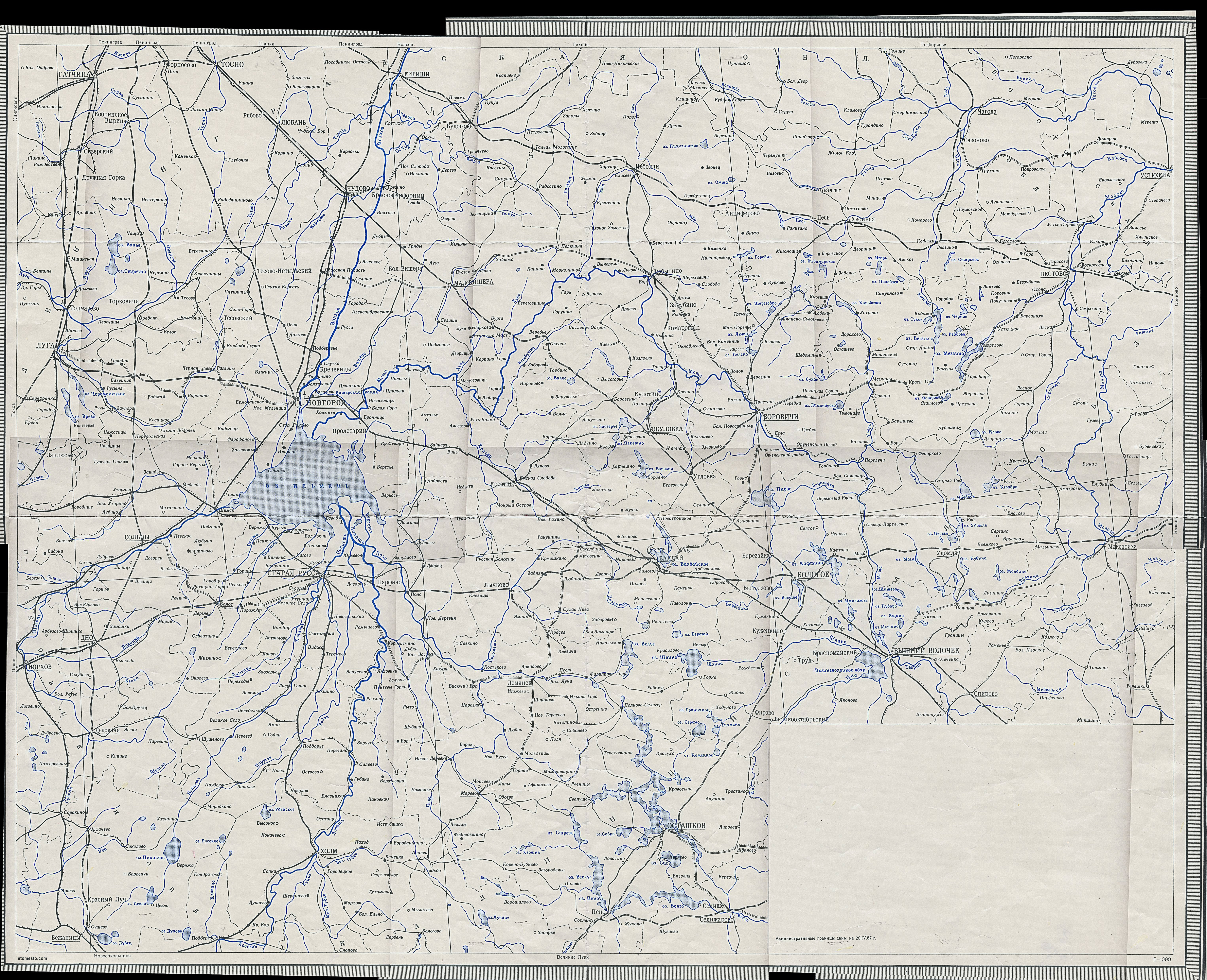 Старая карта новгородской области подробная с деревнями