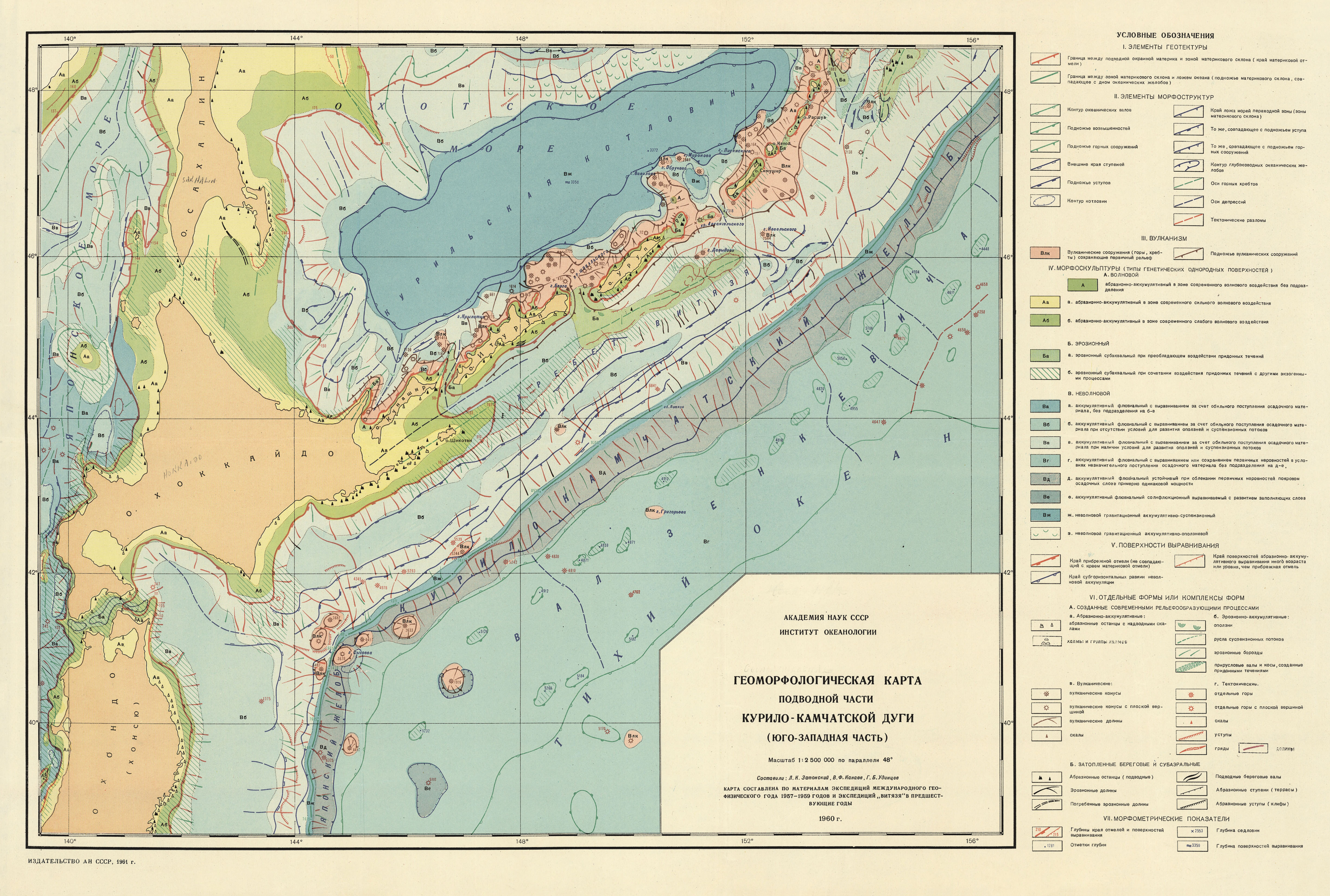 охотское море карта