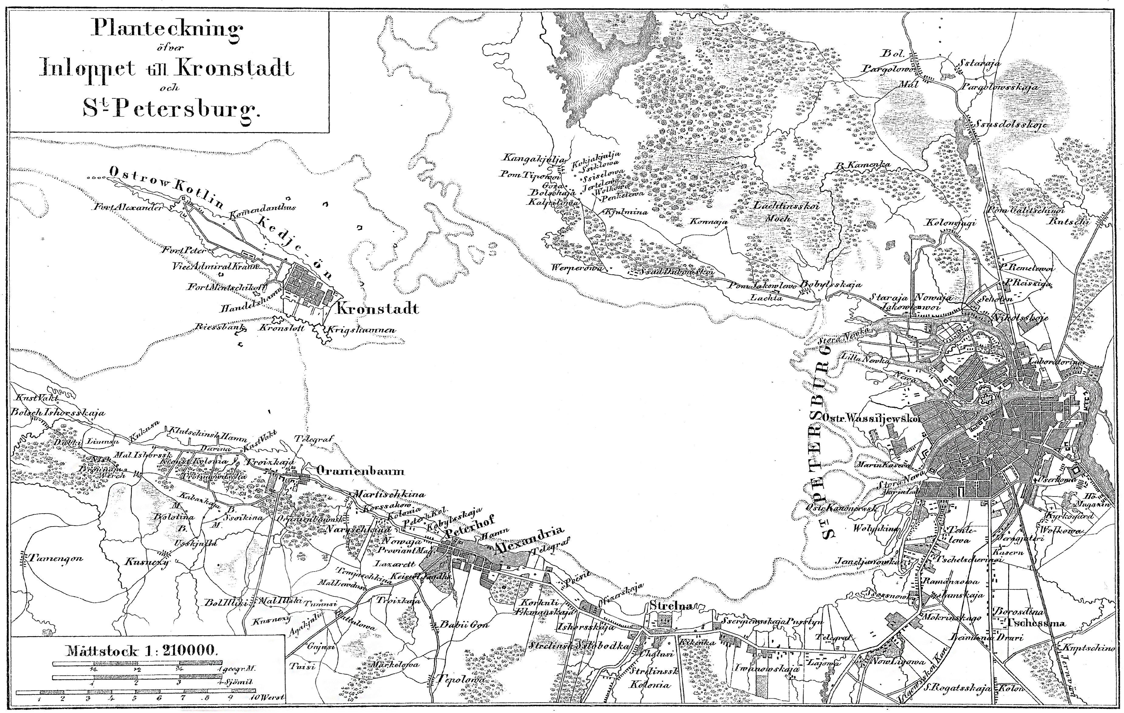 Черно белая карта санкт петербурга