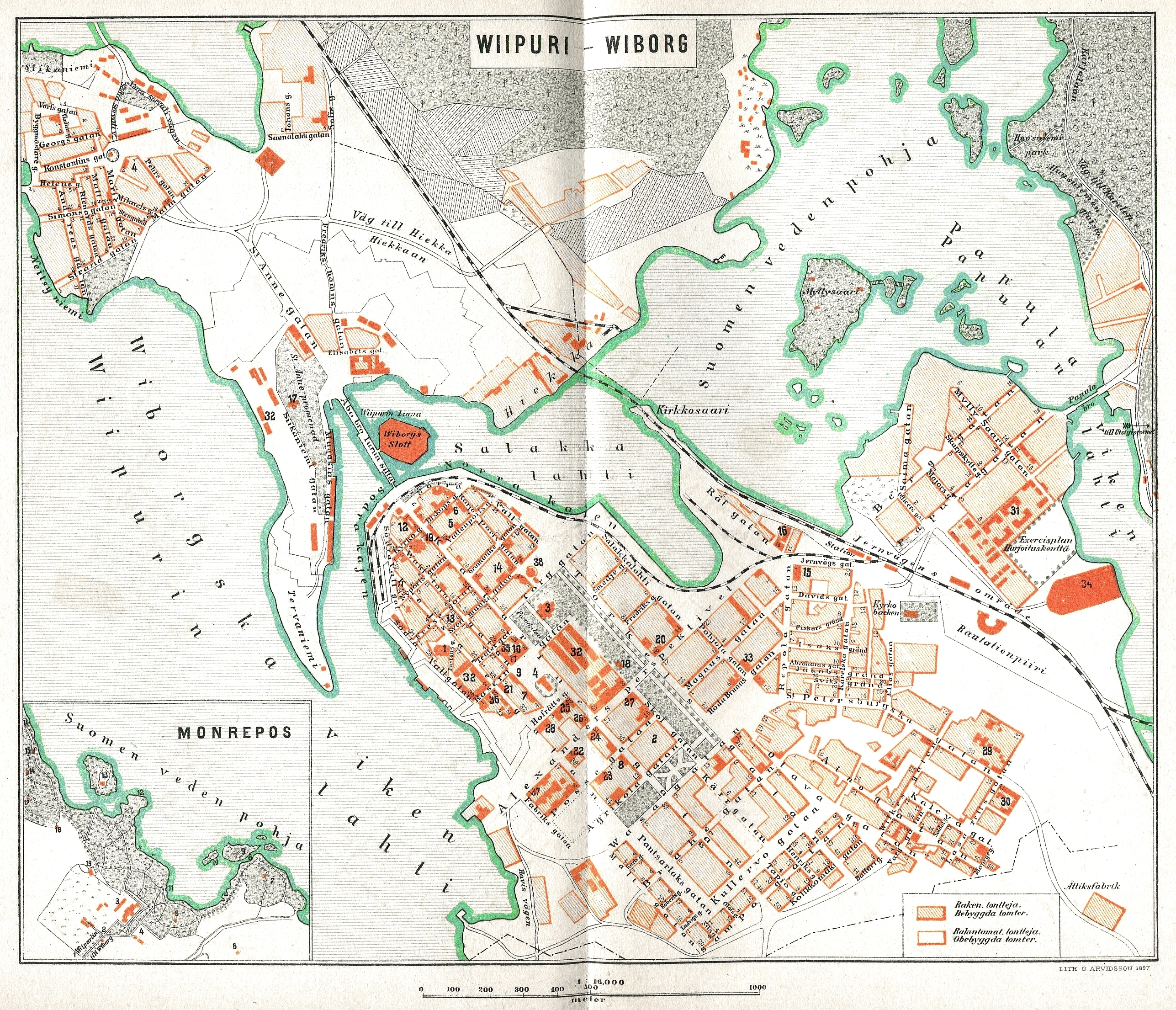 Карта выборга 1939