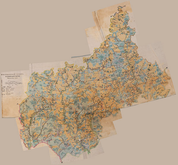 Карта межевания владимирской губернии